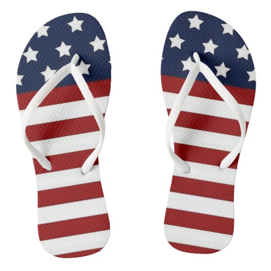 Amerikaanse vlag teenslippers (Voetbed)