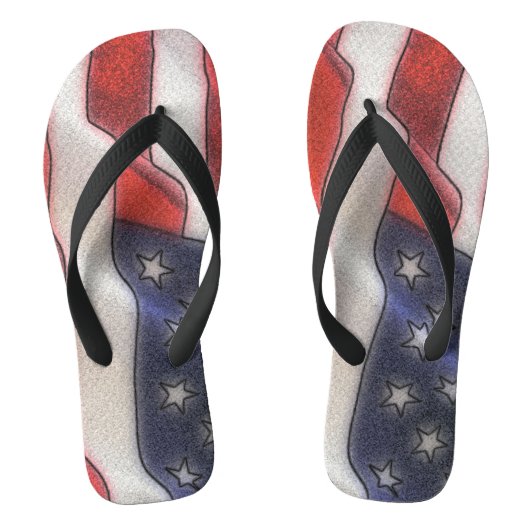 Amerikaanse vlag Teenslippers (Voetbed)