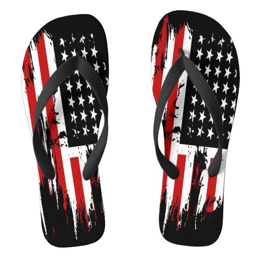  Amerikaanse vlag Teenslippers (Voetbed)