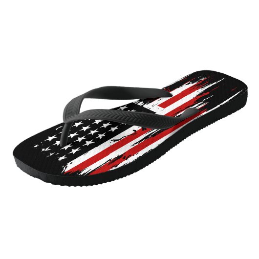  Amerikaanse vlag Teenslippers (Schuin)