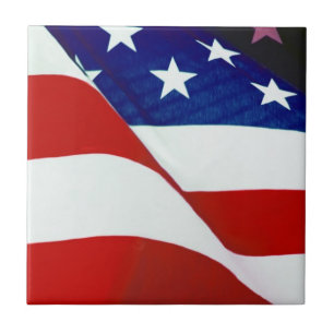 Amerikaanse vlag tegeltje