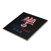 Amerikaanse vlag tegeltje (Zijkant)
