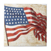  Amerikaanse vlag Tegeltje (Voorkant)