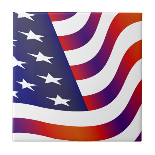Amerikaanse vlag tegeltje (Voorkant)