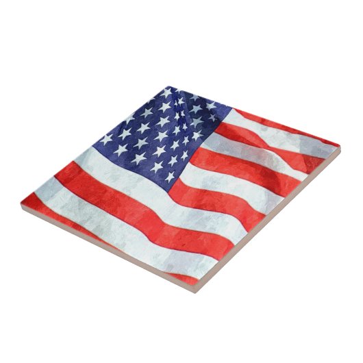 Amerikaanse vlag tegeltje (Zijkant)
