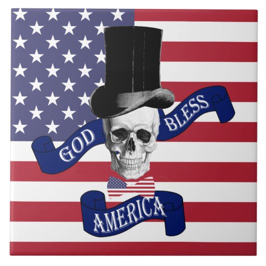 Amerikaanse vlag tegeltje (Voorkant)