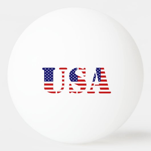 amerikaanse vlag - tekst vs pingpongbal (Achterkant)