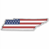 Amerikaanse vlag Tennessee Sticker (Voorkant)
