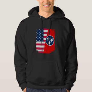 Amerikaanse vlag Tennessee vriendschap staat Vinta Hoodie