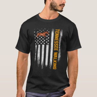 Amerikaanse vlag Tennessee Walking Horse T-shirt