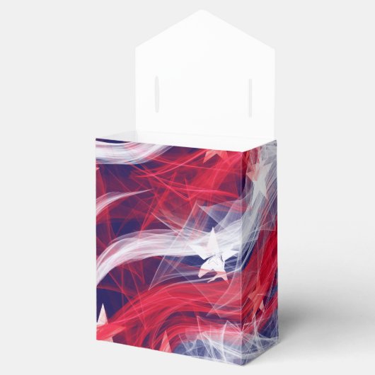 Amerikaanse vlag Tent Favor Box Bedankdoosjes (Geopend)