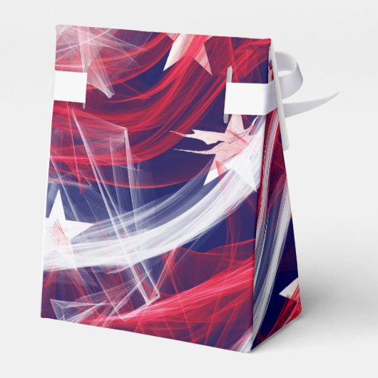 Amerikaanse vlag Tent Favor Box Bedankdoosjes (Achterkant)