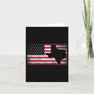 Amerikaanse vlag Texas 4 juli cadeau Mannen W Kaart