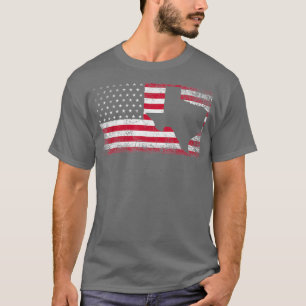 Amerikaanse vlag Texas, 4 juli  Retro T-shirt