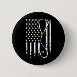 Amerikaanse Vlag Texas 4 juli Vintage Geschenk Man Ronde Button 5,7 Cm