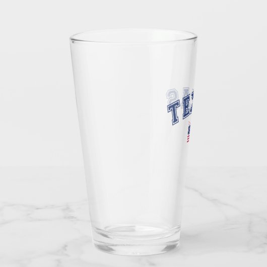Amerikaanse vlag Texas Glas (Rechts)