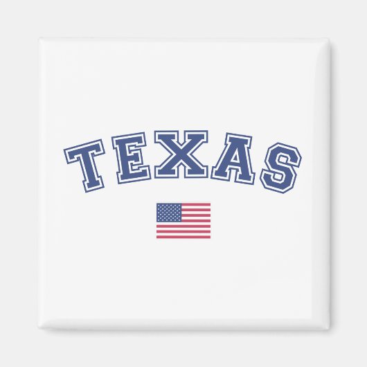 Amerikaanse vlag Texas Magneet (Voorkant)