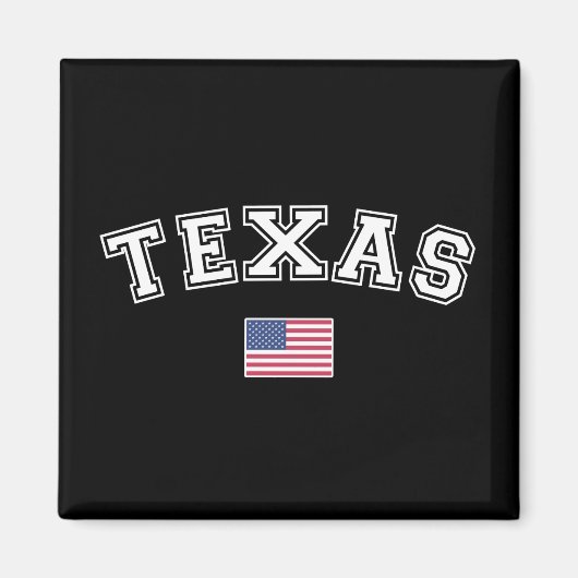 Amerikaanse vlag Texas Magneet (Voorkant)