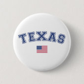 Amerikaanse vlag Texas Ronde Button 5,7 Cm (Voorkant)