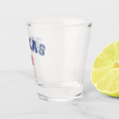 Amerikaanse vlag Texas Shot Glas (Rechts)