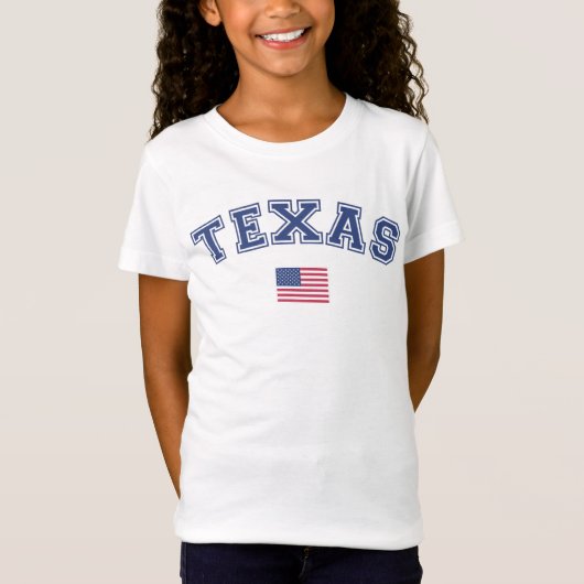 Amerikaanse vlag Texas T-shirt (Voorkant)