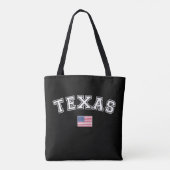 Amerikaanse vlag Texas Tote Bag (Achterkant)