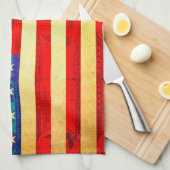 Amerikaanse vlag theedoek (Quarter Fold)