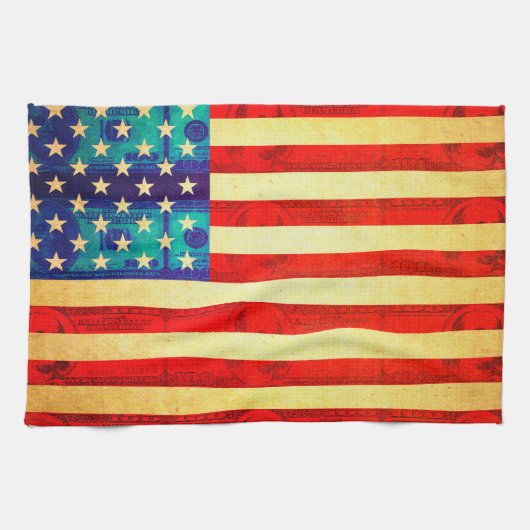 Amerikaanse vlag theedoek (Horizontaal)