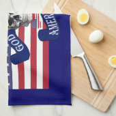 Amerikaanse vlag theedoek (Quarter Fold)