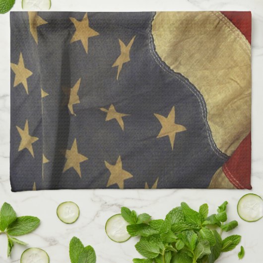 Amerikaanse vlag theedoek (Gevouwen)