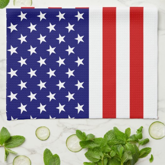 Amerikaanse vlag theedoek (Gevouwen)