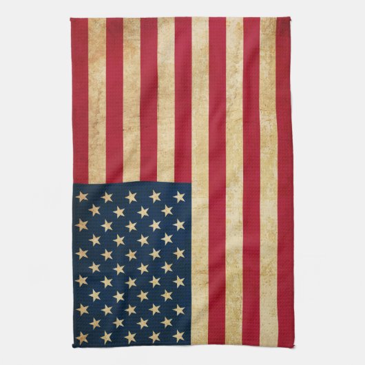 Amerikaanse vlag Theedoek (Verticaal)