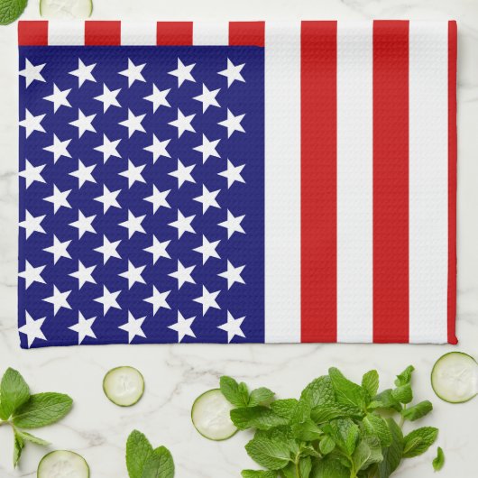 Amerikaanse vlag theedoek (Gevouwen)