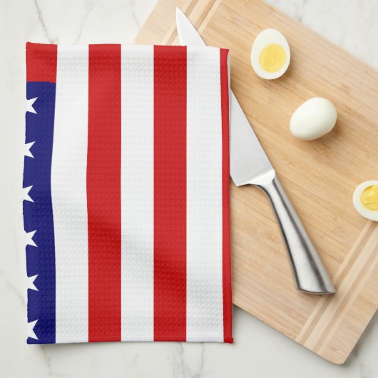 Amerikaanse vlag theedoek (Quarter Fold)