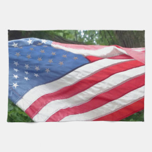 Amerikaanse vlag theedoek