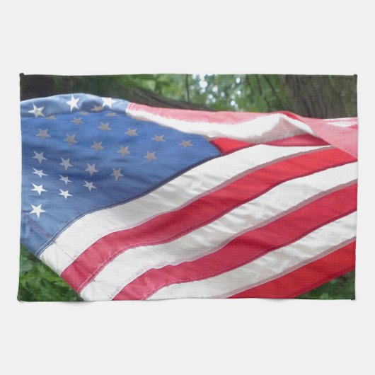Amerikaanse vlag theedoek (Horizontaal)