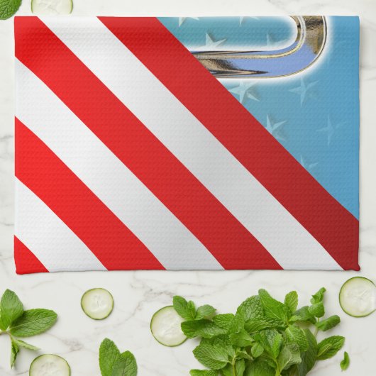 Amerikaanse vlag theedoek (Gevouwen)