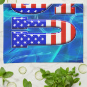 AMERIKAANSE VLAG THEEDOEK (Gevouwen)