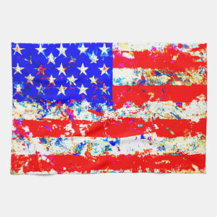 Amerikaanse vlag theedoek