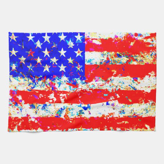 Amerikaanse vlag theedoek (Horizontaal)