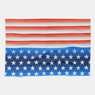 Amerikaanse vlag theedoek
