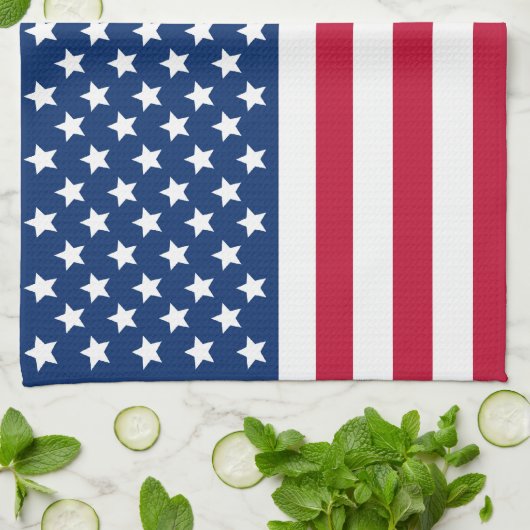 Amerikaanse vlag theedoek (Gevouwen)