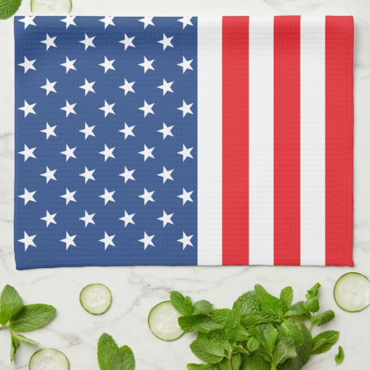 Amerikaanse vlag theedoek (Gevouwen)