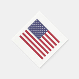 Amerikaanse vlag thema partij papier servetten
