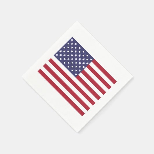 Amerikaanse vlag thema partij papier servetten (Hoek)