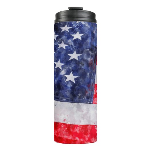 Amerikaanse vlag thermosbeker (Voorkant)