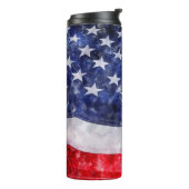Amerikaanse vlag thermosbeker (Gedraaid links)