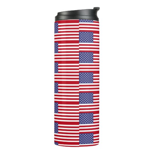 Amerikaanse vlag thermosbeker (Gedraaid links)