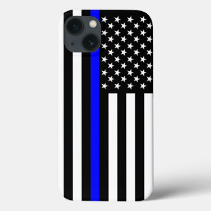 Amerikaanse vlag Thin Blue Line Symbol op Case-Mate iPhone Case