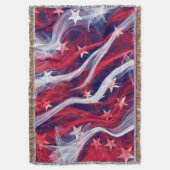 Amerikaanse vlag Throw Blanket Deken (Voorkant Verticaal)
